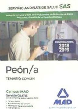 portada Peon/A del Servicio Andaluz de Salud: Temario Comun