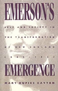 portada emerson's emergence: self and society in the transformation of new england, 1800-1845 (en Inglés)
