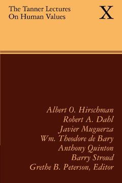 portada The Tanner Lectures on Human Values 10 Volume Set: The Tanner Lectures on Human Values: Volume 10, 1989 Paperback (Tanner Lectures in Human Values) (en Inglés)