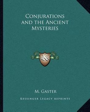 portada conjurations and the ancient mysteries (en Inglés)