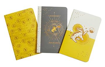 portada Harry Potter: Hufflepuff Constellation Sewn Pocket Notebook Collection (Set of 3) (hp Constellation) (in English)