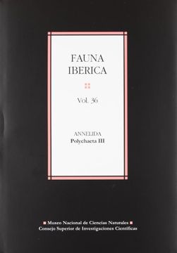 portada Fauna Ibérica. Vol. 36. Annelida Polychaeta iii (in Spanish)