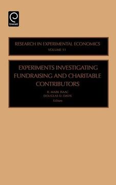 portada experiments investigating fundraising and charitable contributors (en Inglés)