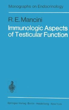 portada Immunologic Aspects of Testicular Function (Monographs on Endocrinology)