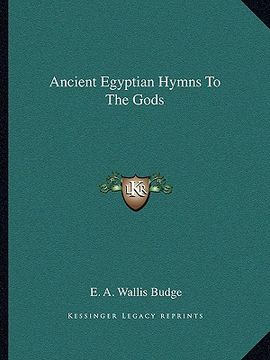 portada ancient egyptian hymns to the gods