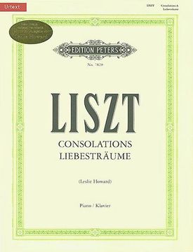 portada Consolations and Liebesträume for Piano: Urtext (en Inglés)