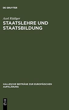 portada Staatslehre und Staatsbildung (in German)