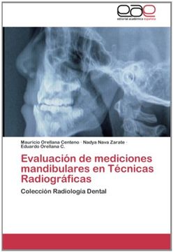portada Evaluación de mediciones mandibulares en Técnicas Radiográficas: Colección Radiología Dental
