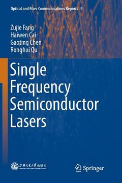 portada Single Frequency Semiconductor Lasers (en Inglés)