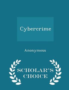 portada Cybercrime - Scholar's Choice Edition