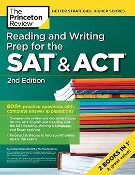 portada Reading and Writing Prep for the sat & Act, 2nd Edition: 600+ Practice Questions With Complete Answer Explanations (College Test Preparation) 