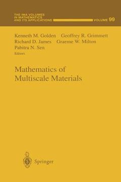 portada Mathematics of Multiscale Materials (en Inglés)
