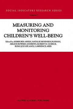 portada measuring and monitoring children's well-being (en Inglés)