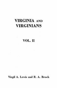 portada virginia and virginians, 1606-1888. in two volumes. volume ii (en Inglés)