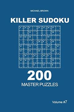 portada Killer Sudoku - 200 Master Puzzles 9x9 (Volume 7) (en Inglés)