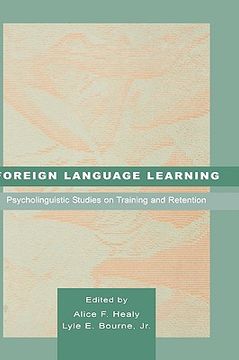 portada foreign language learning: psycholinguistic studies on training and retention (en Inglés)