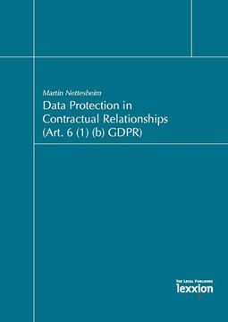 portada Data Protection in Contractual Relationships (Art. 6 (1) (b) Gdpr) (en Inglés)