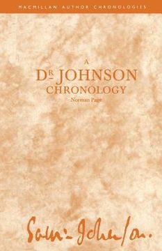 portada A Dr Johnson Chronology (en Inglés)