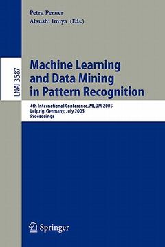 portada machine learning and data mining in pattern recognition