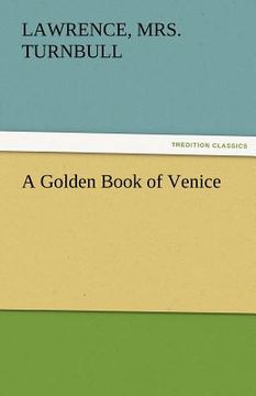 portada a golden book of venice (en Inglés)