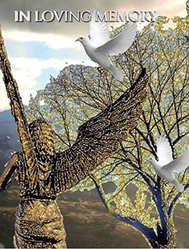 portada Angel White Doves new Zealand Stunning Landscape Remberance Funeral Blank Page Guest Book (en Inglés)