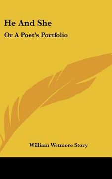 portada he and she: or a poet's portfolio