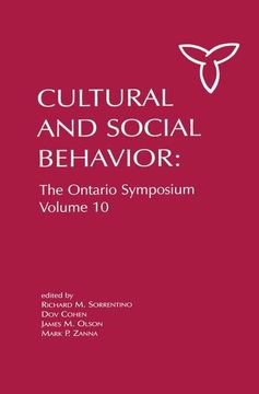 portada Culture and Social Behavior (Ontario Symposia on Personality and Social Psychology Series) (en Inglés)
