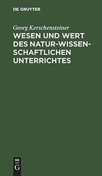 portada Wesen und Wert des Naturwissenschaftlichen Unterrichtes (in German)