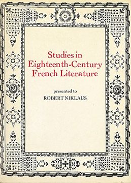 portada Studies in Eighteenth Century French Literature: Presented to Robert Niklaus (en Inglés)