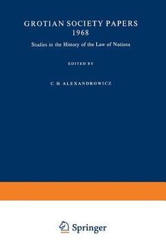 portada Studies in the History of the Law of Nations (en Inglés)