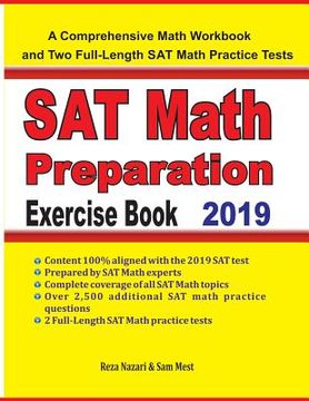portada SAT Math Preparation Exercise Book: A Comprehensive Math Workbook and Two Full-Length SAT Math Practice Tests (en Inglés)