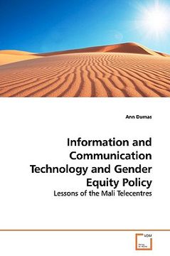 portada information and communication technology and gender equity policy (en Inglés)