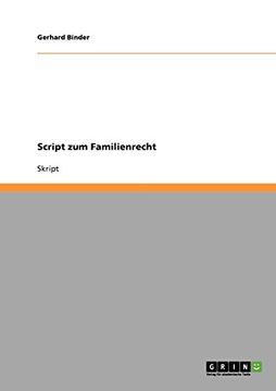 portada Script zum Familienrecht (German Edition)