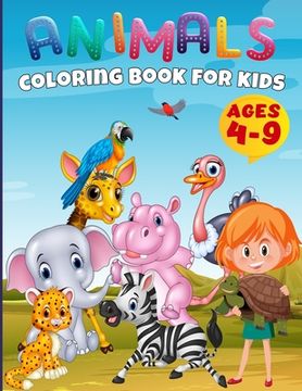 portada Baby Animals Coloring Book Toddlers: Funny Animals For Kids Ages 4-9, Easy Coloring Pages For Preschool and Kindergarten, Baby Animals Coloring Book F (en Inglés)
