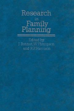 portada Research in Family Planning (en Inglés)