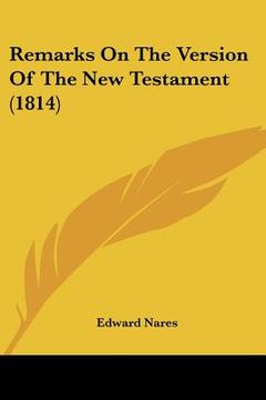 portada remarks on the version of the new testament (1814) (in English)