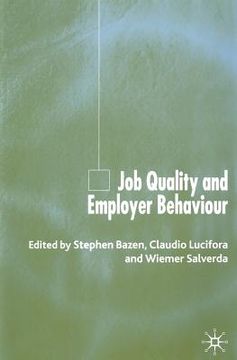 portada Job Quality and Employer Behaviour (en Inglés)