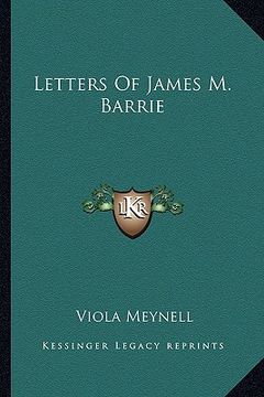portada letters of james m. barrie (en Inglés)