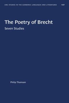 portada The Poetry of Brecht: Seven Studies (en Inglés)