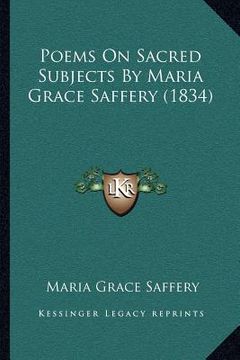 portada poems on sacred subjects by maria grace saffery (1834)