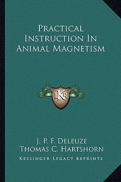 portada practical instruction in animal magnetism (en Inglés)
