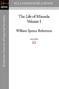 portada the life of miranda volume i (in English)