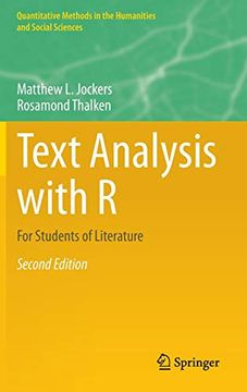 portada Text Analysis With r: For Students of Literature (Quantitative Methods in the Humanities and Social Sciences) (en Inglés)