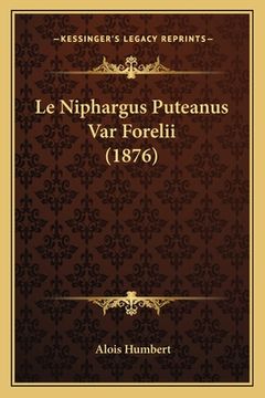 portada Le Niphargus Puteanus Var Forelii (1876) (en Francés)