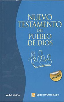 portada Nuevo Testamento del Pueblo de Dios: Edición Comentada [Rústica Azul, Impresión una Tinta] (in Spanish)