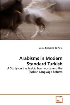 portada arabisms in modern standard turkish (en Inglés)