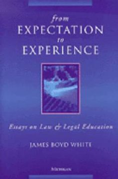 portada from expectation to experience: essays on law and legal education (en Inglés)