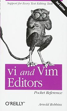 portada Vi and vim Editors Pocket Reference: Support for Every Text Editing Task (en Inglés)
