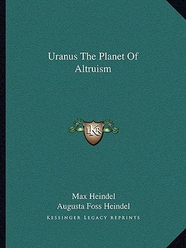 portada uranus the planet of altruism (in English)