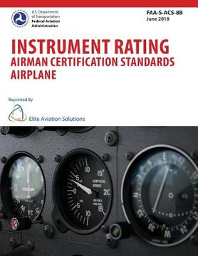 portada Instrument Rating Airman Certification Standards Airplane FAA-S-ACS-8B (en Inglés)